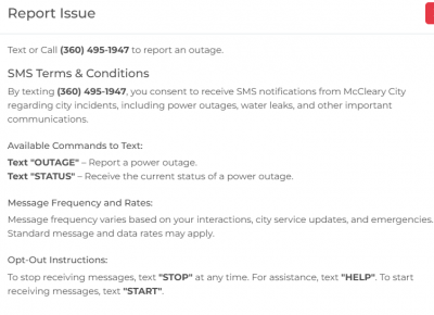 Report Outages